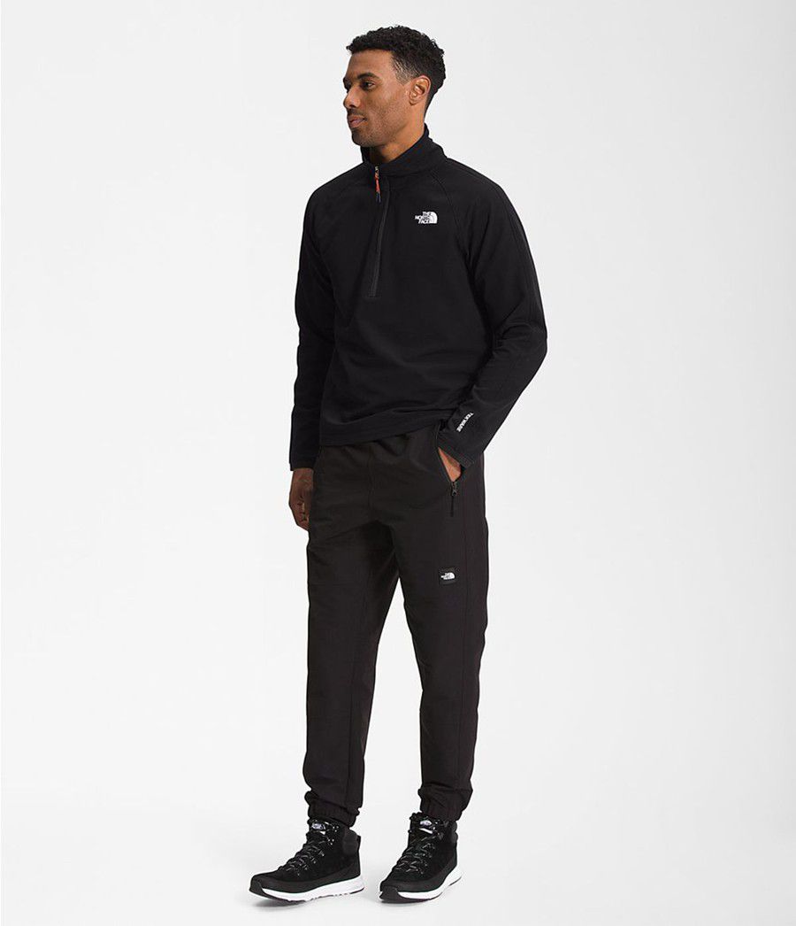 Pánské T-Shirts The North Face Tekware® Fleece ¼ Zip Černé | DNRMYQT-41