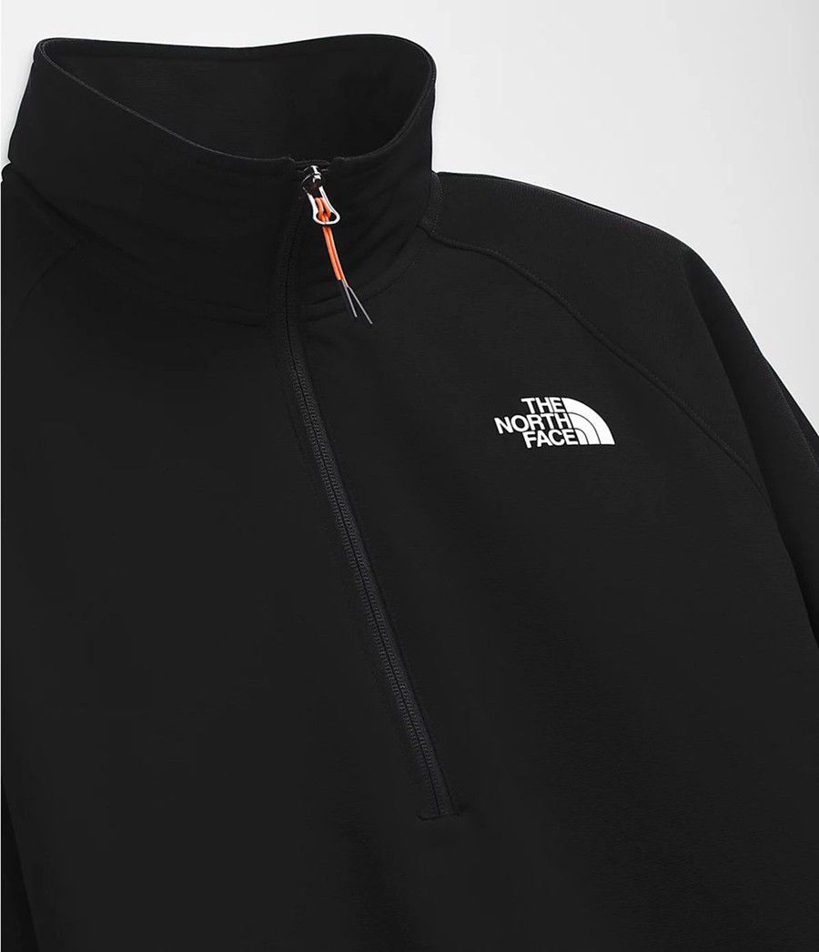 Pánské T-Shirts The North Face Tekware® Fleece ¼ Zip Černé | DNRMYQT-41