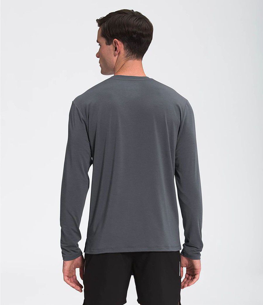Pánské T-Shirts The North Face Wander Long Sleeve Šedé | WGJVXZB-16