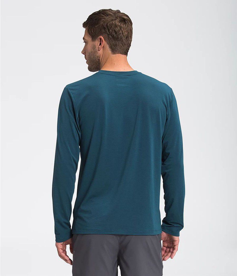 Pánské T-Shirts The North Face Wander Long Sleeve Blankyt | ECFBMYK-53