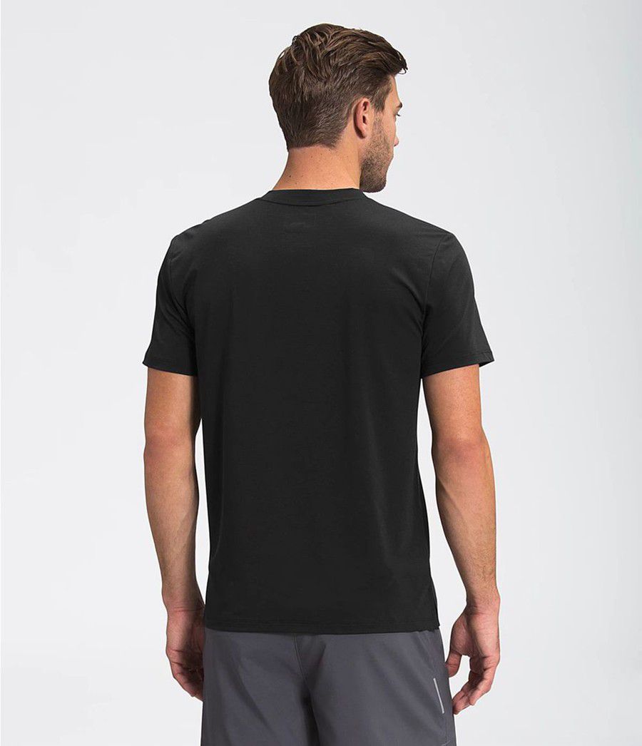 Pánské T-Shirts The North Face Wander Short Sleeve Černé | BEFIPUL-85
