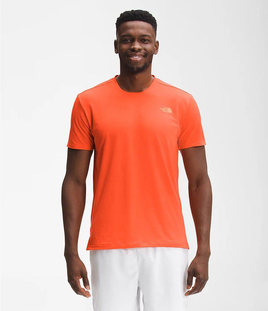 Pánské T-Shirts The North Face Wander Short Sleeve Oranžové | FELSDAB-36