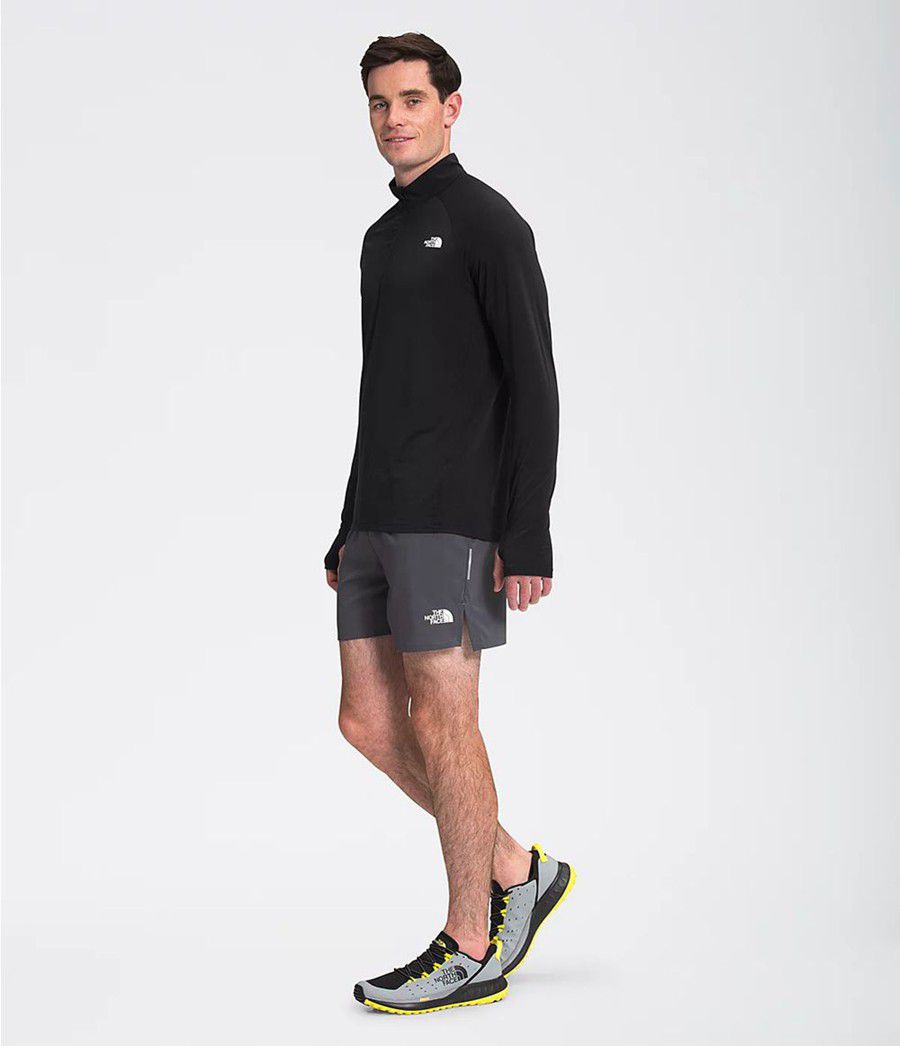 Pánské T-Shirts The North Face Wander ¼ Zip Černé | MHBOLTU-58