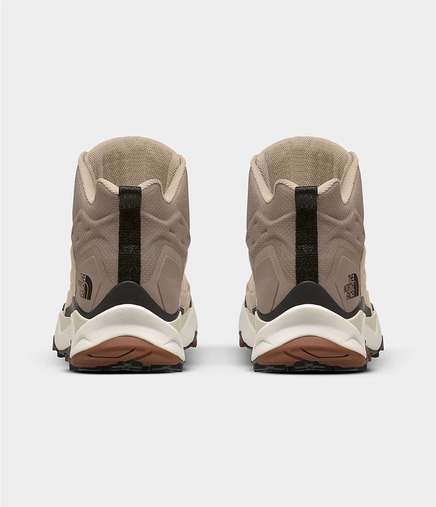 Pánské Turistické Boty The North Face Vectiv Exploris Mid Futurelight Leather Béžový | ZWMKCFY-35