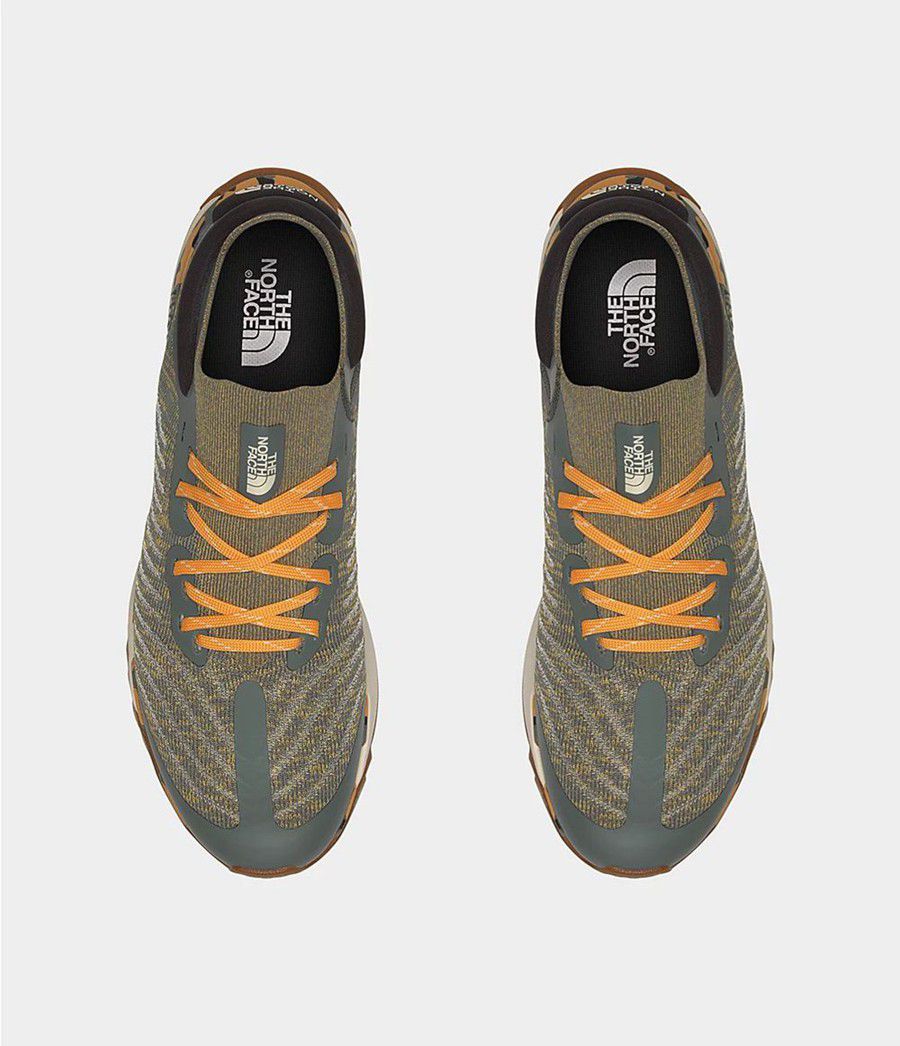 Pánské Turistické Boty The North Face Vectiv Escape Knit Ep Zelene | JXRBKYN-25