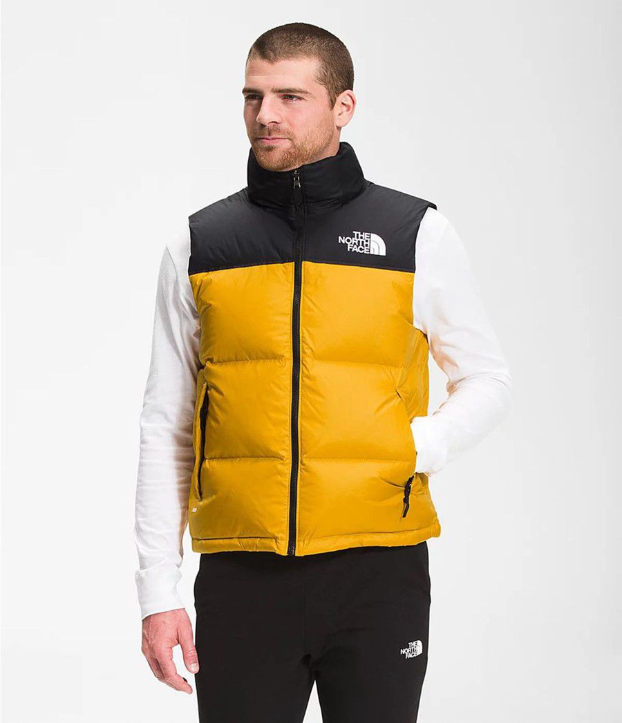 Pánské Vests The North Face 1996 Retro Nuptse Žluté | JVDOLZB-39