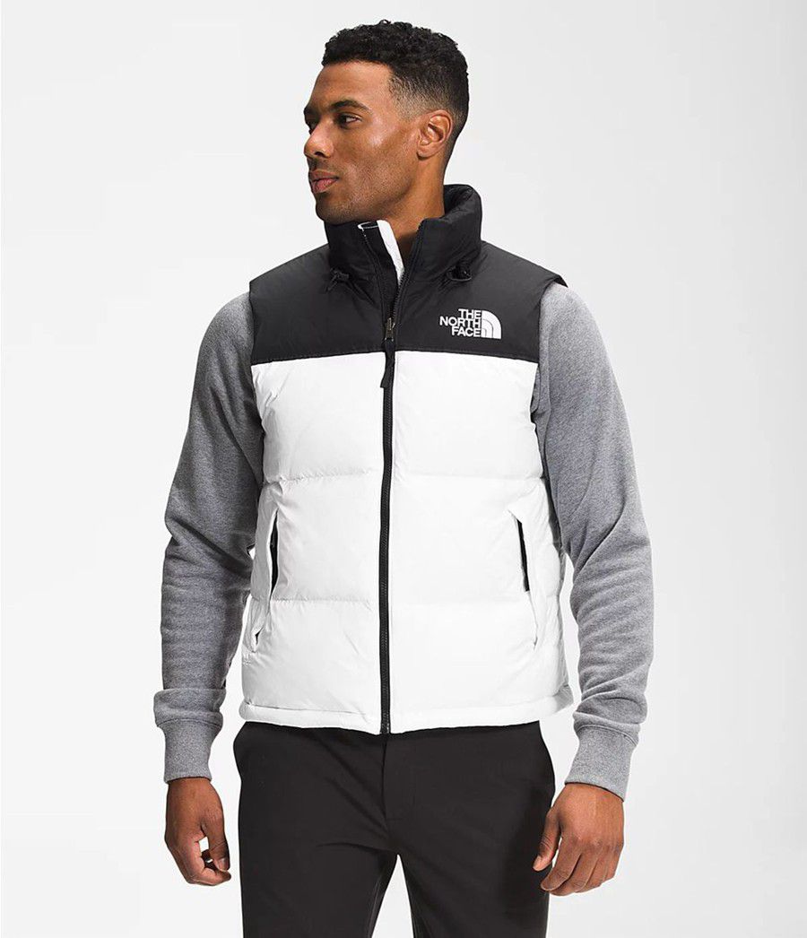 Pánské Vests The North Face 1996 Retro Nuptse Bílé | PSTUBXI-09