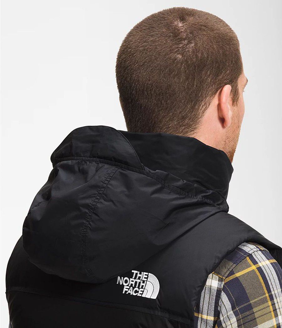 Pánské Vests The North Face 1996 Retro Nuptse Černé | FQNKBXY-16