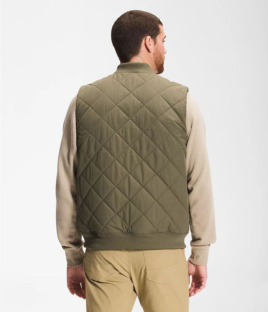 Pánské Vests The North Face Cuchillo Insulated Olivy Zelené | MZHSYAC-50