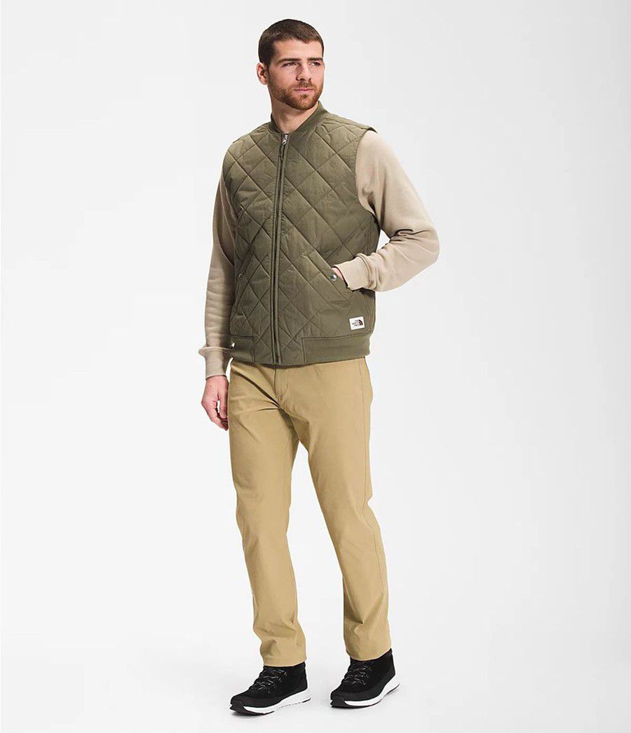 Pánské Vests The North Face Cuchillo Insulated Olivy Zelené | MZHSYAC-50