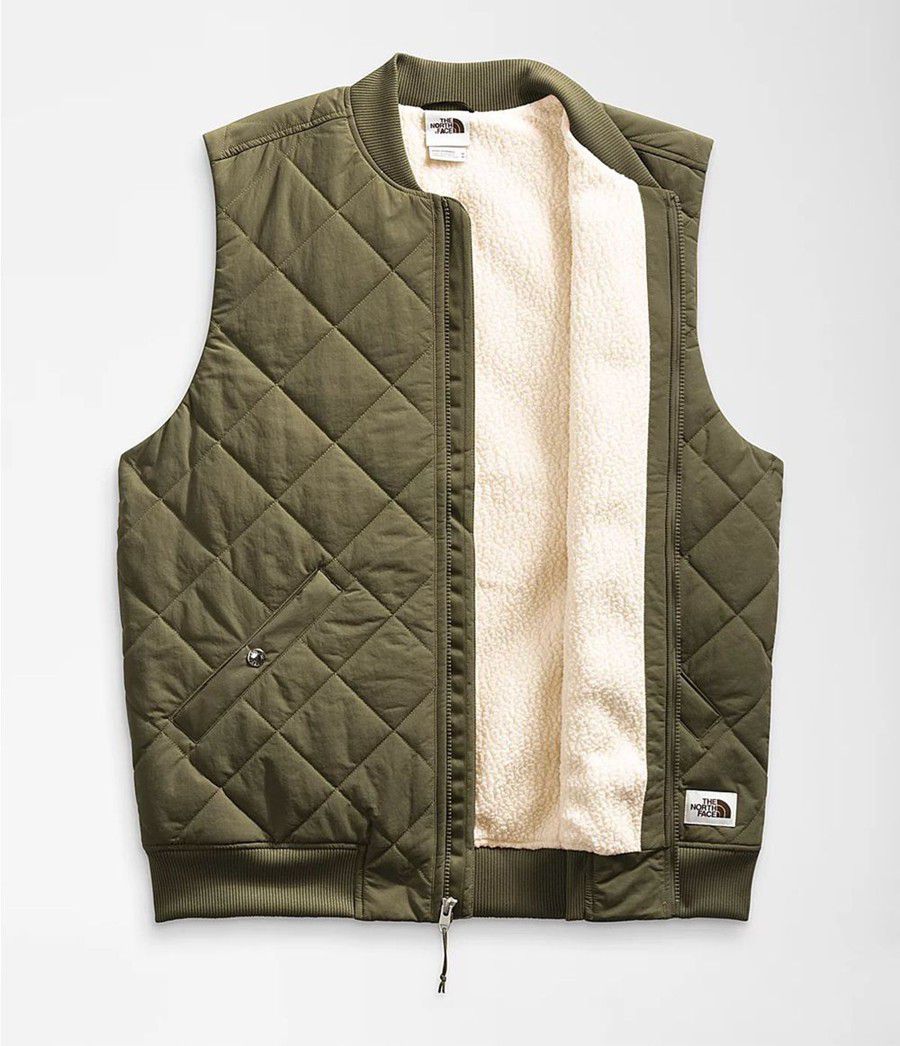 Pánské Vests The North Face Cuchillo Insulated Olivy Zelené | MZHSYAC-50