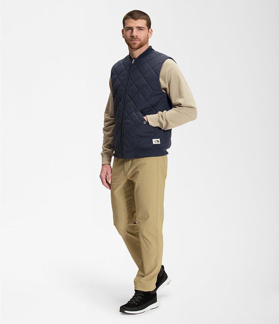 Pánské Vests The North Face Cuchillo Insulated Tmavě Blankyt | WELIQYJ-61