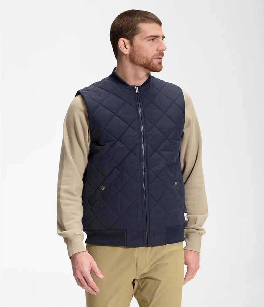 Pánské Vests The North Face Cuchillo Insulated Tmavě Blankyt | WELIQYJ-61