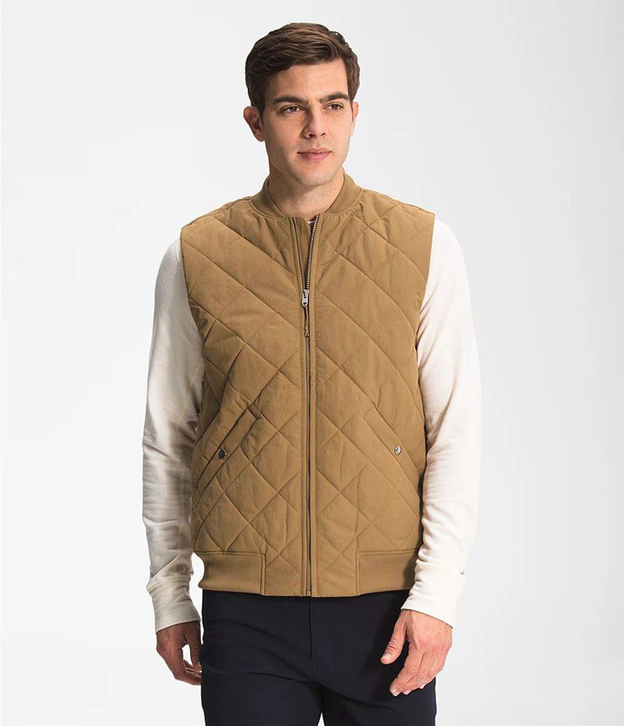 Pánské Vests The North Face Cuchillo Insulated Hnědé | KPJRQYS-28