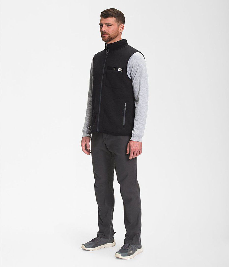 Pánské Vests The North Face Gordon Lyons Full Zip Černé | BIPKHFU-52