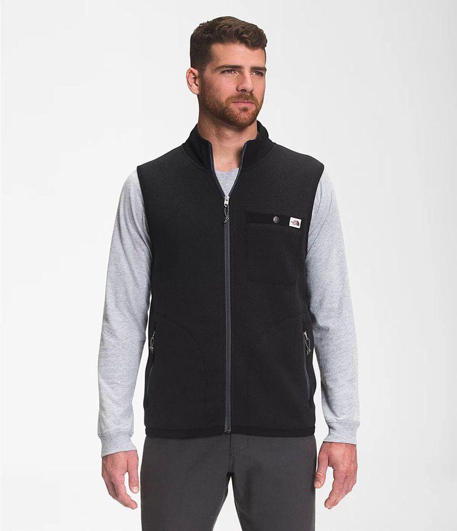 Pánské Vests The North Face Gordon Lyons Full Zip Černé | BIPKHFU-52
