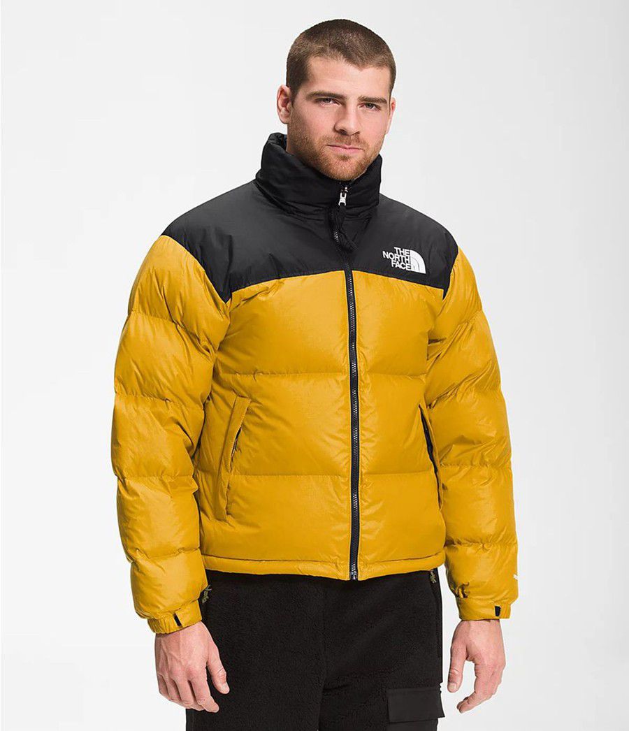 Pánské Zateplené Bundy The North Face 1996 Retro Nuptse Žluté | BXAKUWM-05