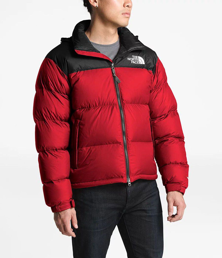 Pánské Zateplené Bundy The North Face 1996 Retro Nuptse Červené | LZHYMWD-83