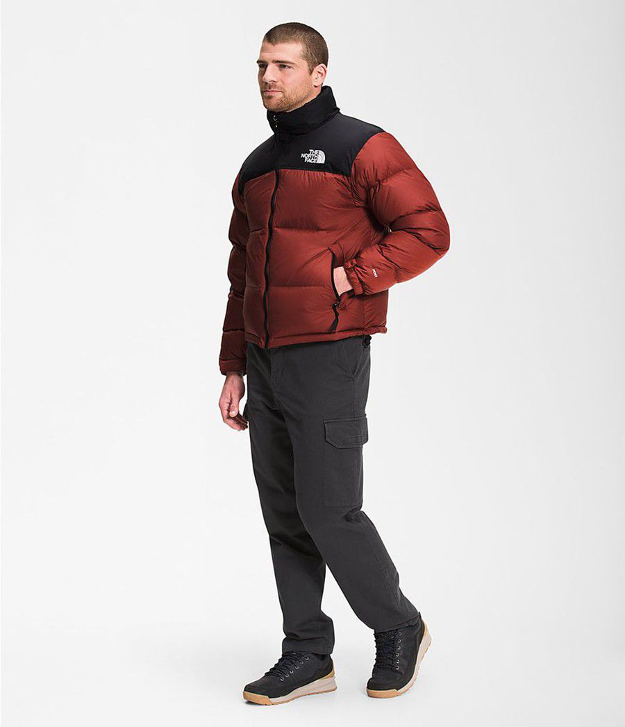 Pánské Zateplené Bundy The North Face 1996 Retro Nuptse Červené | VDYGOHJ-26