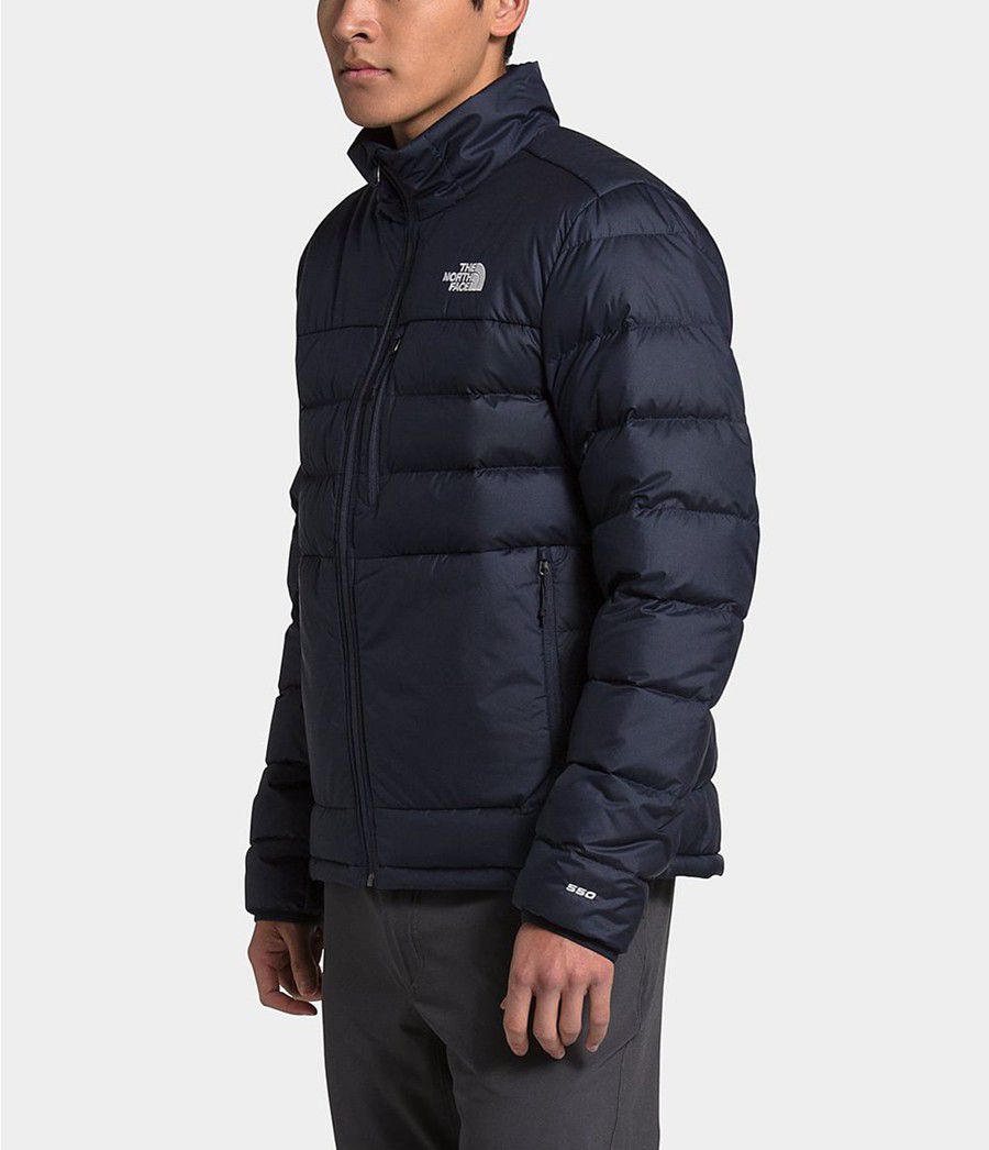Pánské Zateplené Bundy The North Face Aconcagua 2 Tmavě Blankyt | OXJKUPG-20