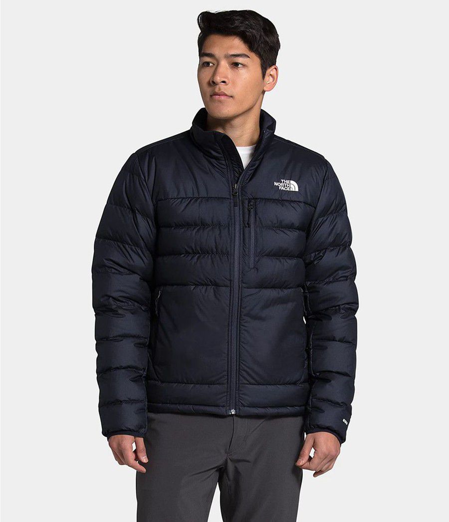 Pánské Zateplené Bundy The North Face Aconcagua 2 Tmavě Blankyt | OXJKUPG-20