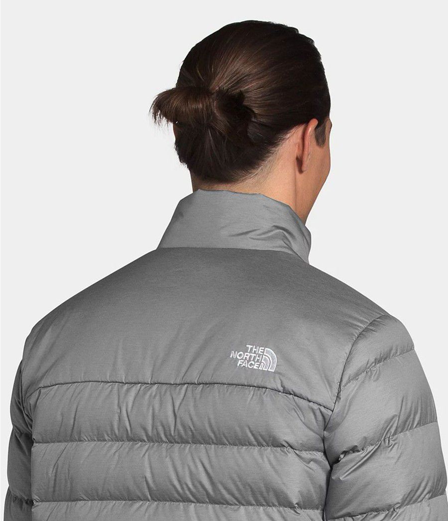 Pánské Zateplené Bundy The North Face Aconcagua 2 Šedé | OYVUHJZ-75