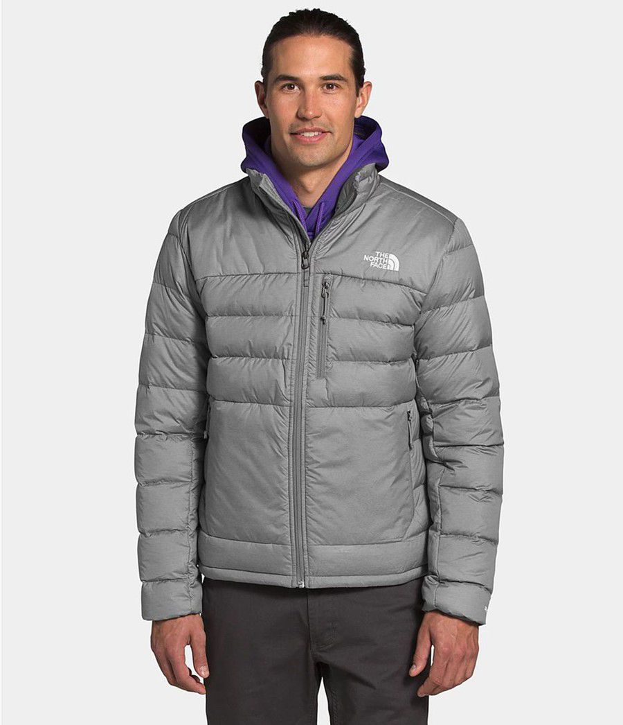 Pánské Zateplené Bundy The North Face Aconcagua 2 Šedé | OYVUHJZ-75