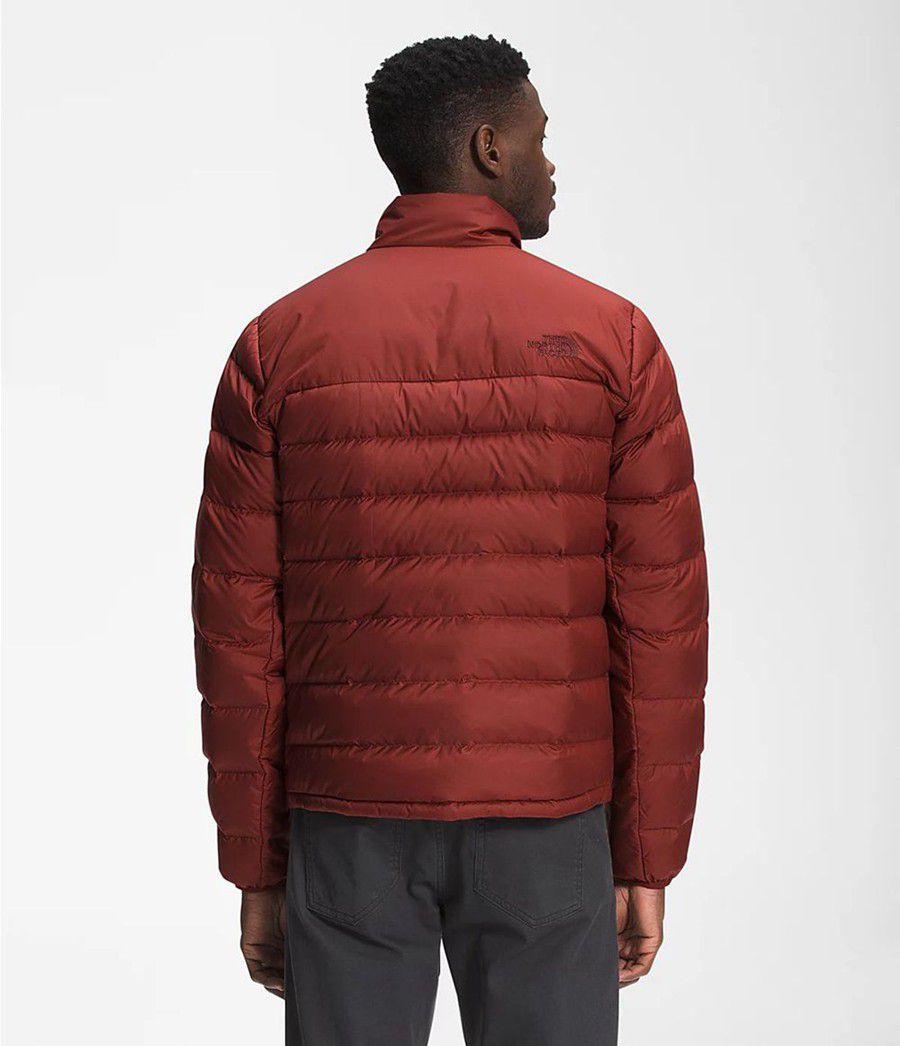 Pánské Zateplené Bundy The North Face Aconcagua 2 Červené | BDSRWIZ-82