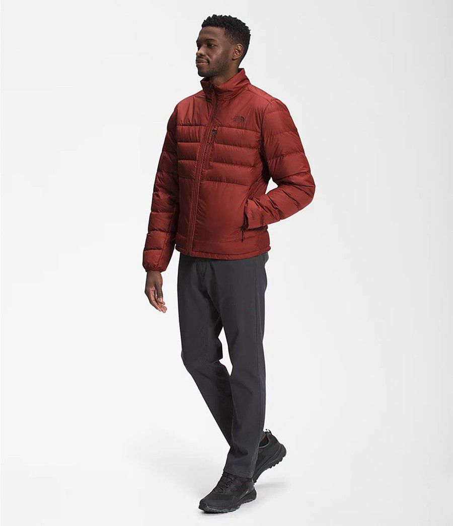Pánské Zateplené Bundy The North Face Aconcagua 2 Červené | BDSRWIZ-82