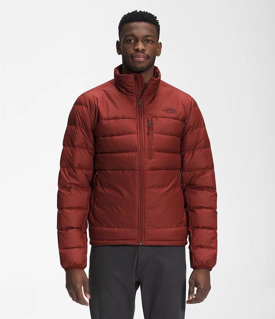 Pánské Zateplené Bundy The North Face Aconcagua 2 Červené | BDSRWIZ-82