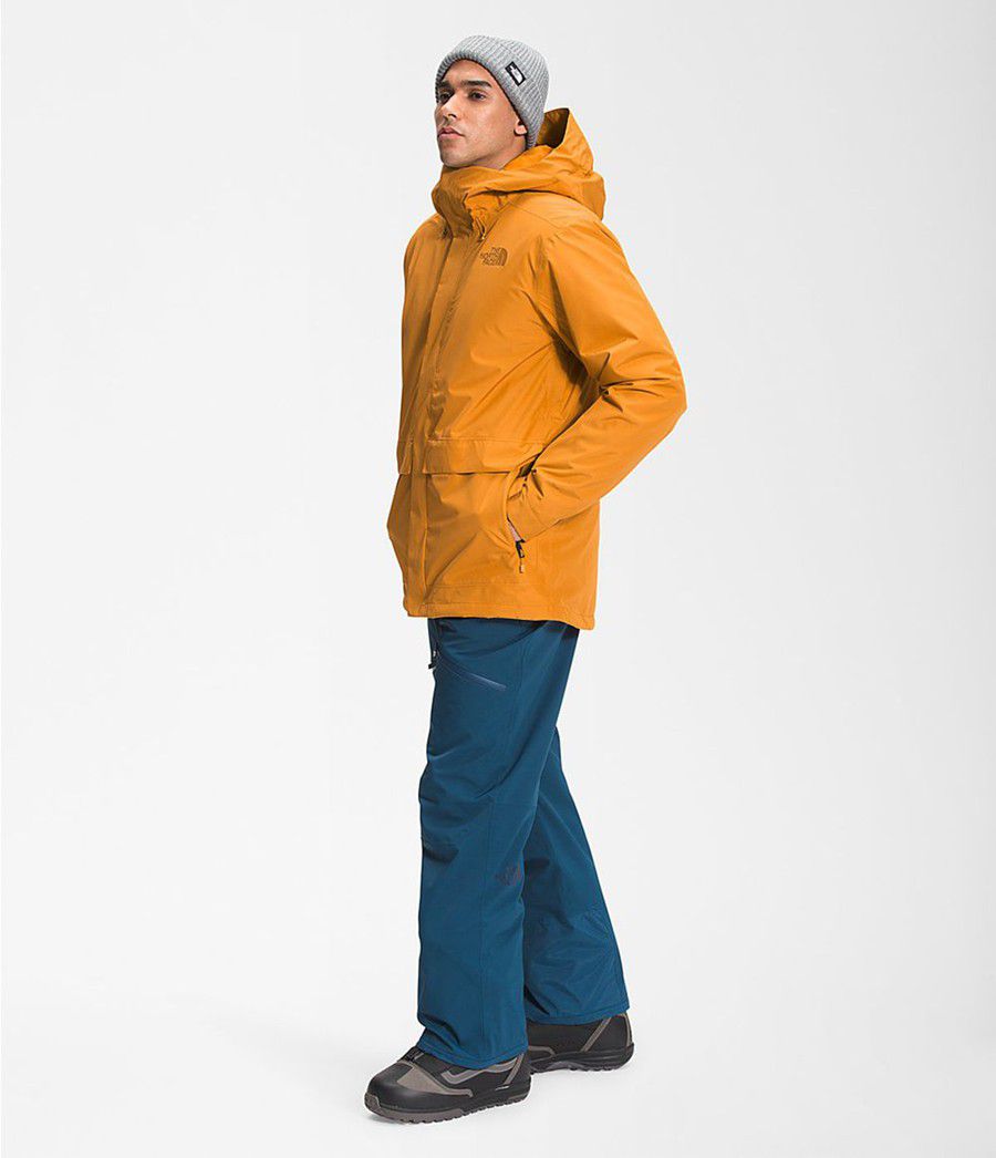 Pánské Zateplené Bundy The North Face Clement Triclimate® Žluté | MURIDEZ-74