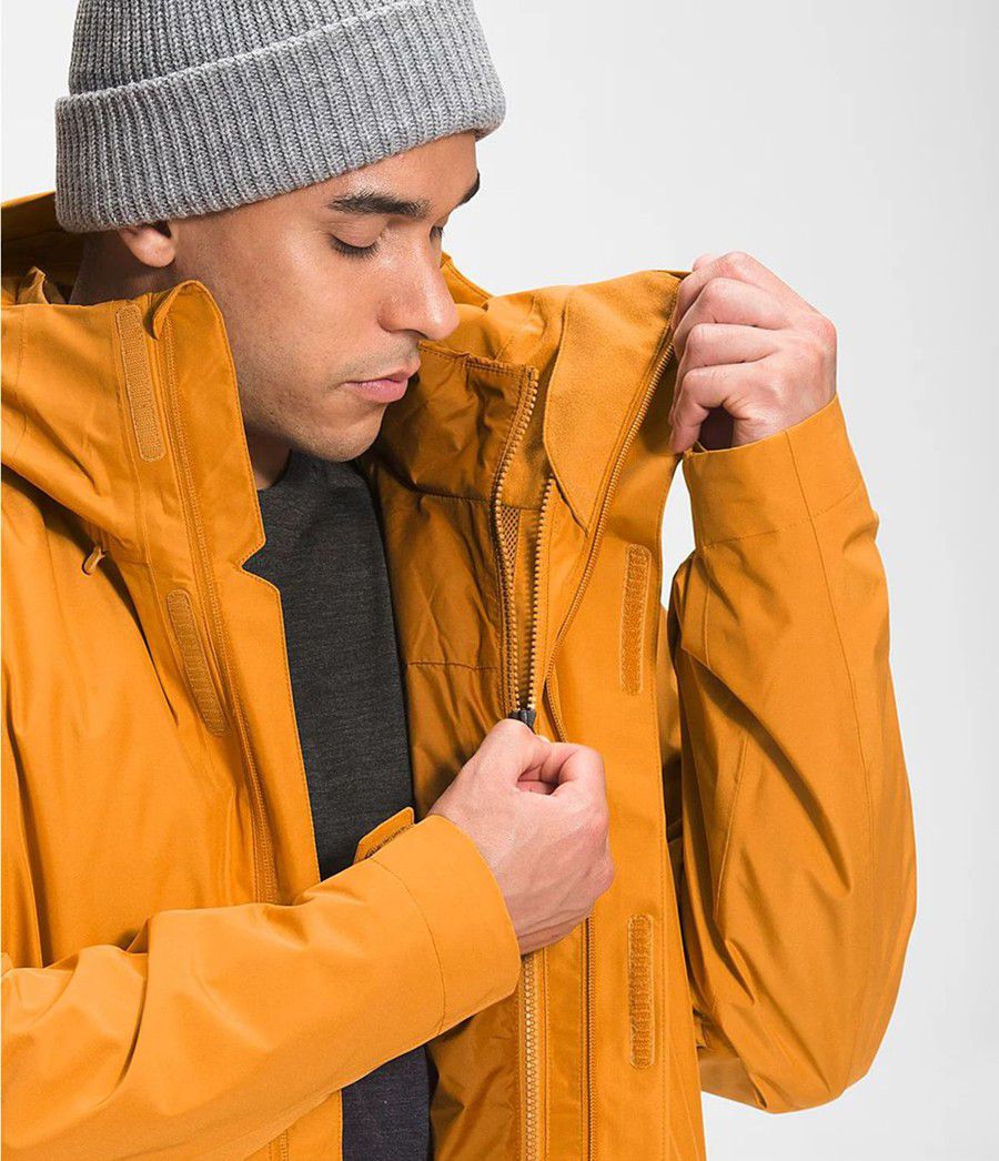 Pánské Zateplené Bundy The North Face Clement Triclimate® Žluté | MURIDEZ-74