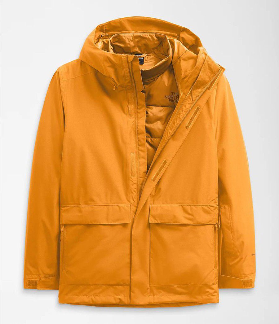 Pánské Zateplené Bundy The North Face Clement Triclimate® Žluté | MURIDEZ-74