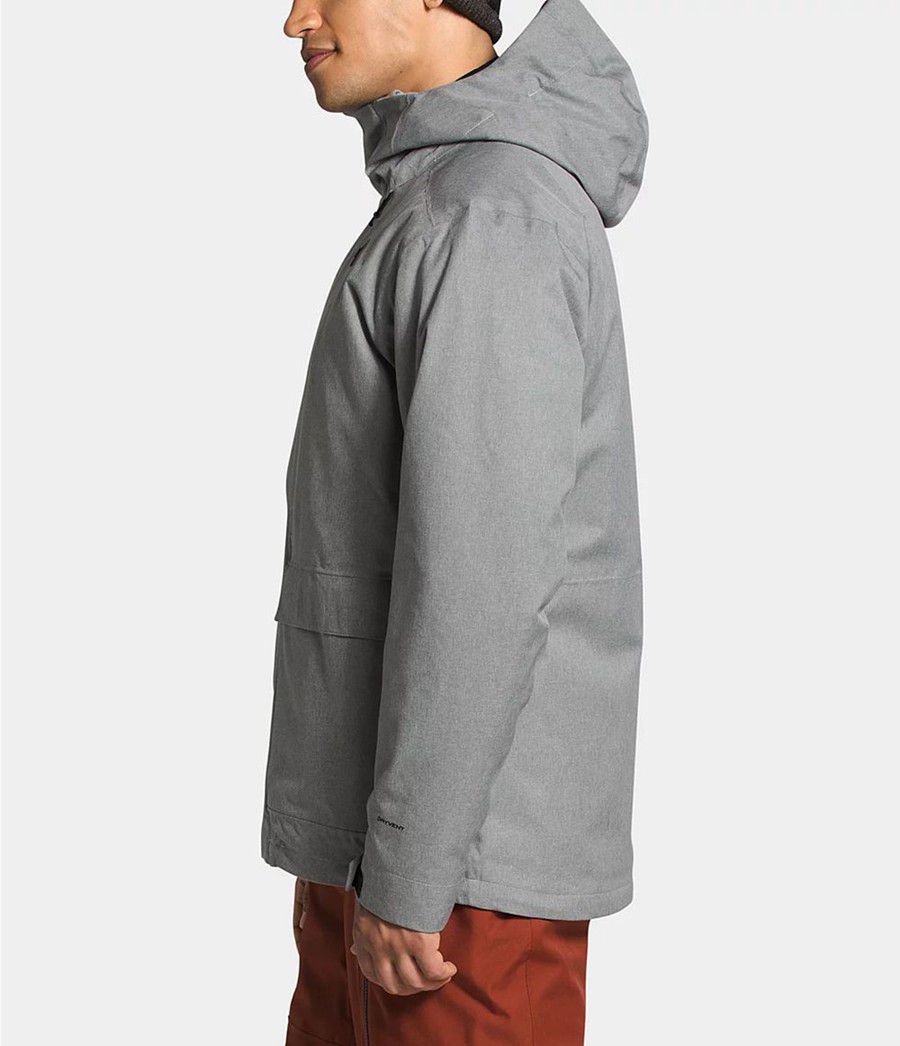 Pánské Zateplené Bundy The North Face Clement Triclimate® Šedé | HSMOBVJ-91