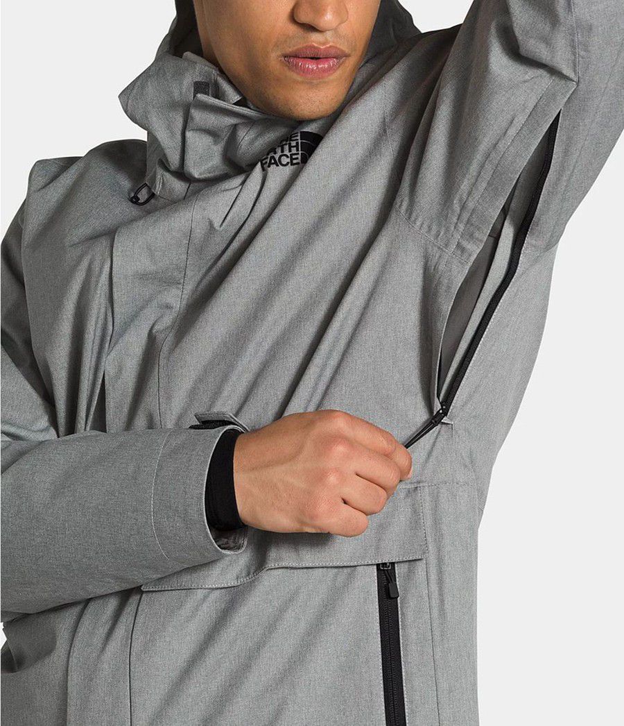 Pánské Zateplené Bundy The North Face Clement Triclimate® Šedé | HSMOBVJ-91
