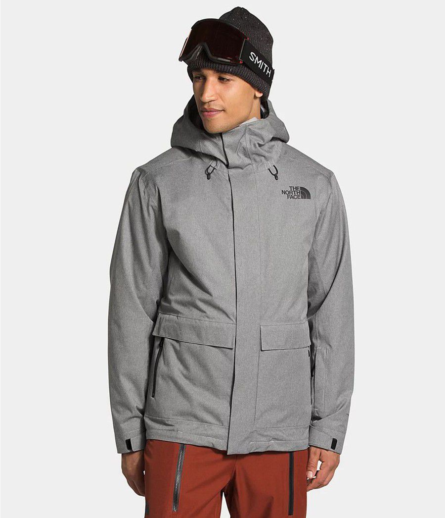 Pánské Zateplené Bundy The North Face Clement Triclimate® Šedé | HSMOBVJ-91
