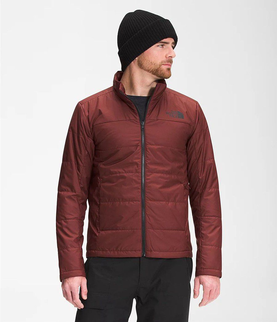 Pánské Zateplené Bundy The North Face Clement Triclimate® Červené | ZCAFVNI-75