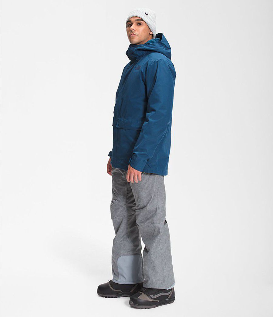 Pánské Zateplené Bundy The North Face Clement Triclimate® Blankyt | QIBXTKR-50