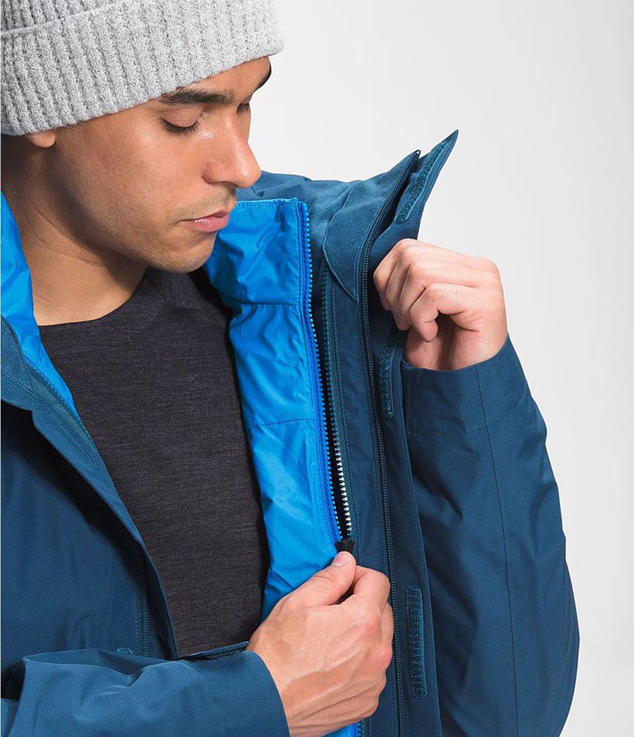 Pánské Zateplené Bundy The North Face Clement Triclimate® Blankyt | QIBXTKR-50