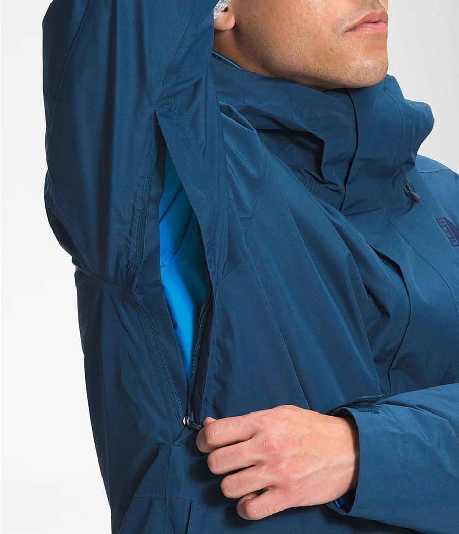 Pánské Zateplené Bundy The North Face Clement Triclimate® Blankyt | QIBXTKR-50