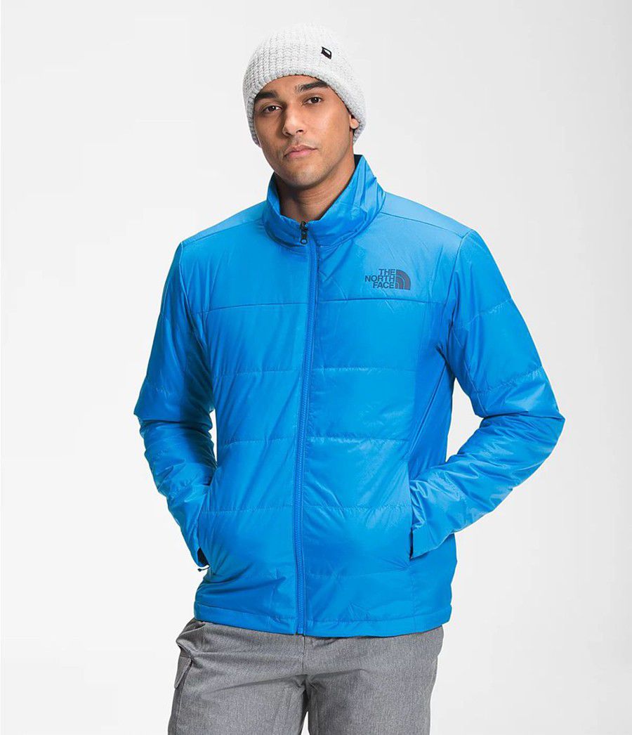 Pánské Zateplené Bundy The North Face Clement Triclimate® Blankyt | QIBXTKR-50