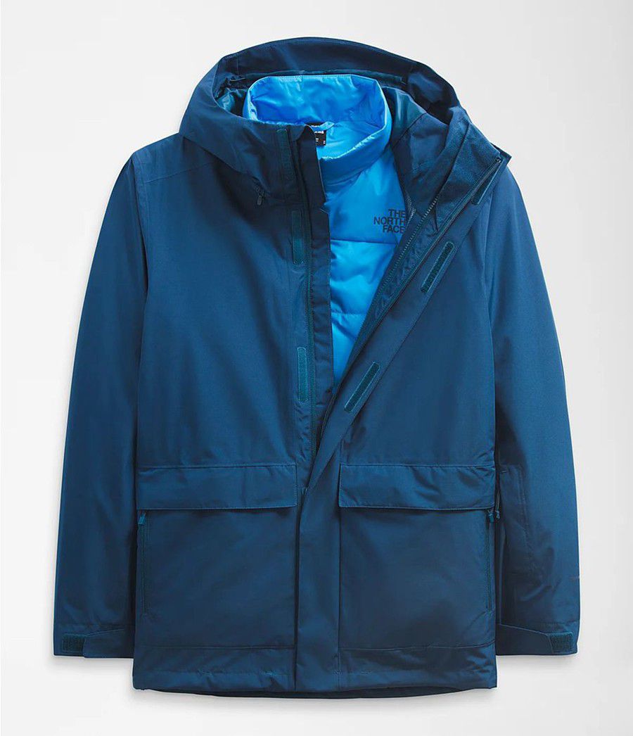 Pánské Zateplené Bundy The North Face Clement Triclimate® Blankyt | QIBXTKR-50