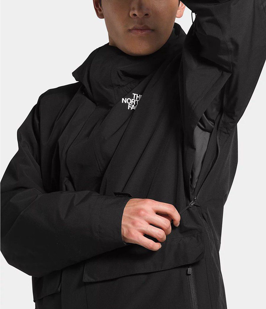 Pánské Zateplené Bundy The North Face Clement Triclimate® Černé | SHIGBDU-69