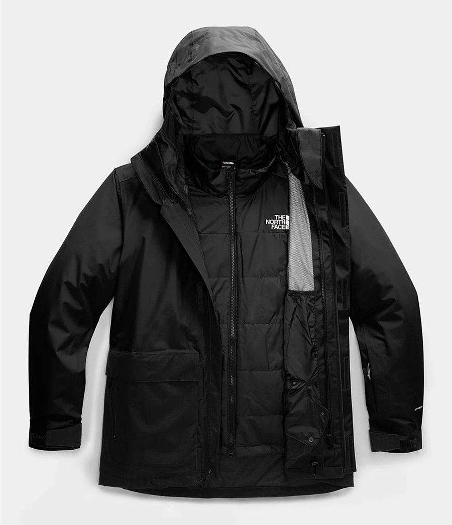 Pánské Zateplené Bundy The North Face Clement Triclimate® Černé | SHIGBDU-69