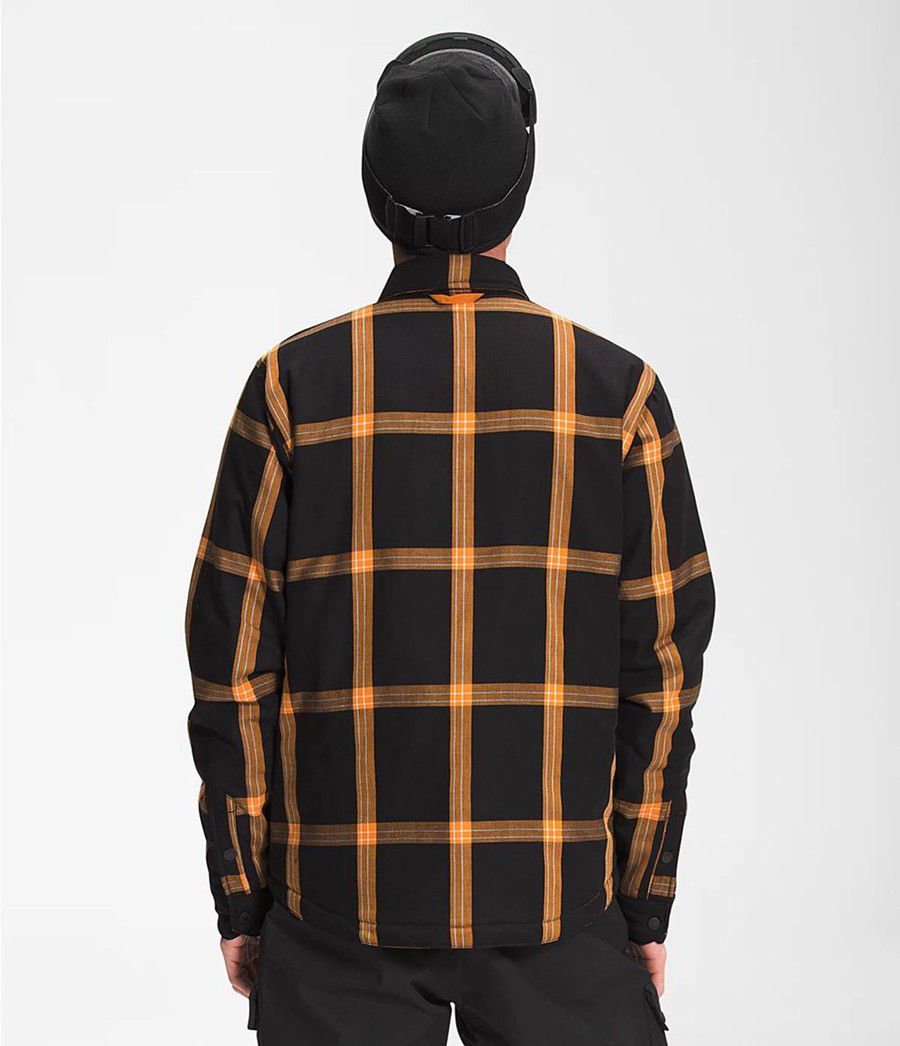 Pánské Zateplené Bundy The North Face Fort Point Flannel Oranžové | XRCQSLY-80