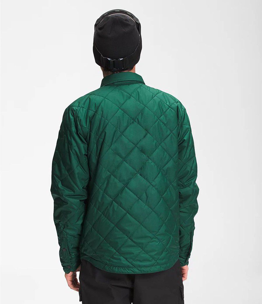 Pánské Zateplené Bundy The North Face Fort Point Flannel Zelene | GHZVBYJ-43