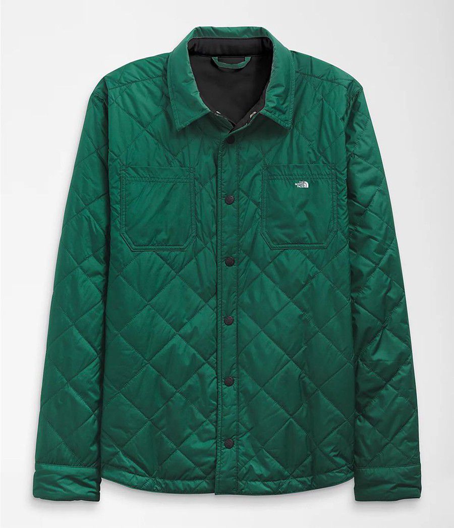 Pánské Zateplené Bundy The North Face Fort Point Flannel Zelene | GHZVBYJ-43