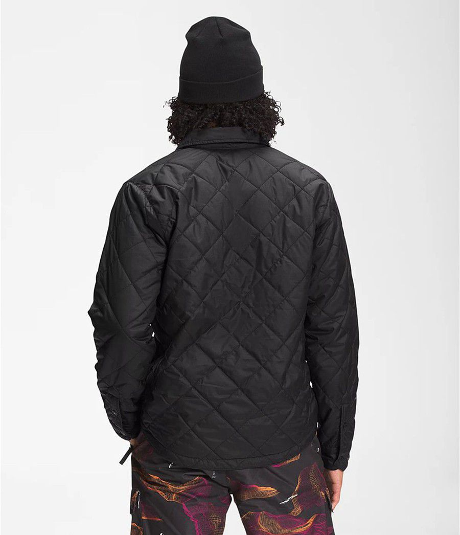 Pánské Zateplené Bundy The North Face Fort Point Flannel Černé | CKPFORB-89