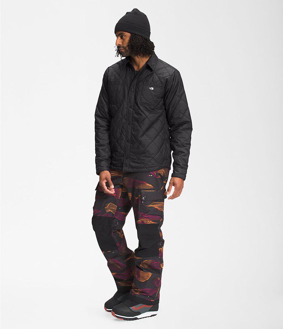 Pánské Zateplené Bundy The North Face Fort Point Flannel Černé | CKPFORB-89