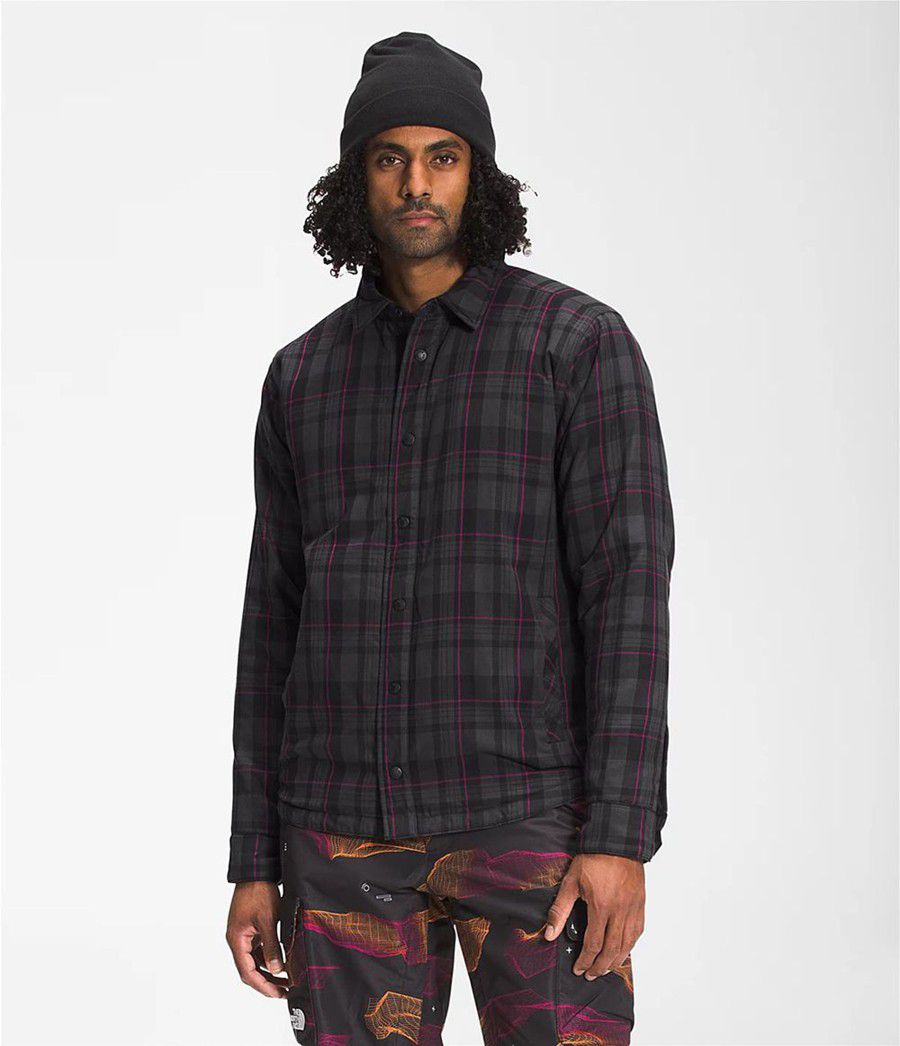 Pánské Zateplené Bundy The North Face Fort Point Flannel Černé | CKPFORB-89